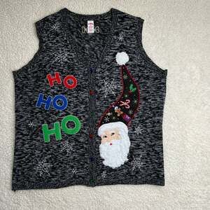 Holiday Time Santa Christmas Vest 2x